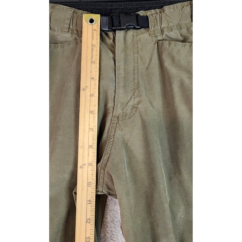 Prana Pants Womens Large Olive Green Cargo Utility Outdoor Hiking Casual - Picture 6 of 12